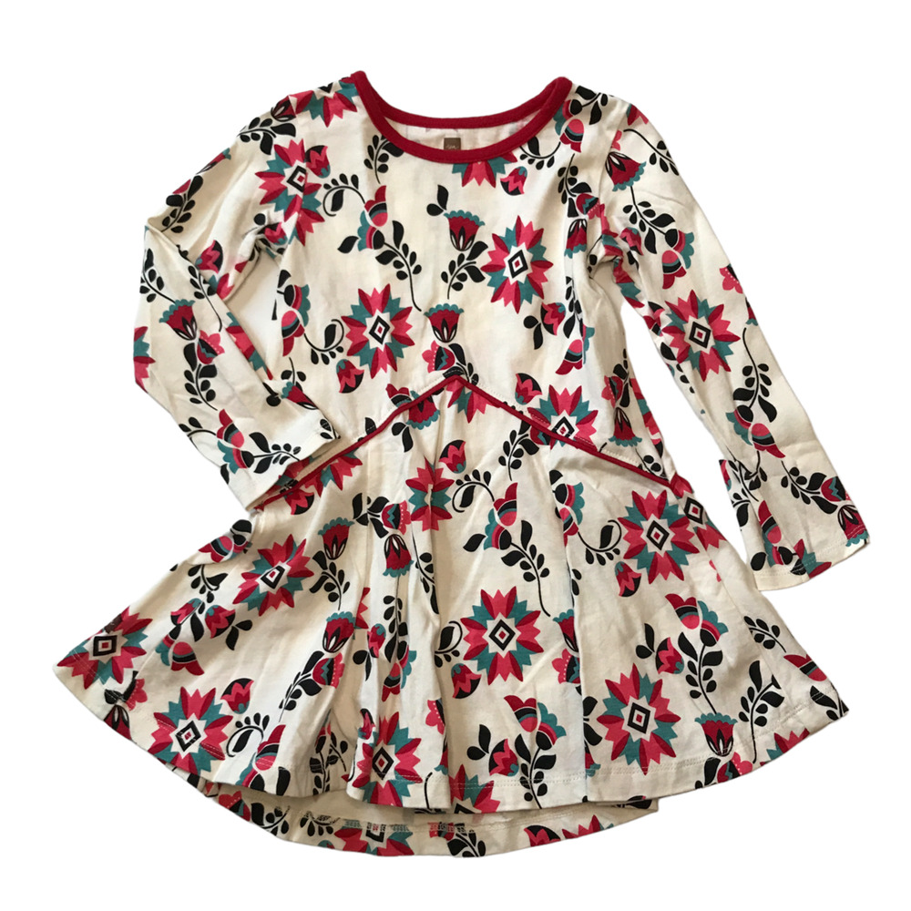 Tea Collection 100% Cotton Floral Dress 2Y